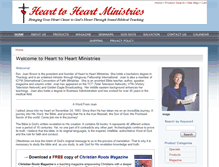 Tablet Screenshot of heart2heartministries.com